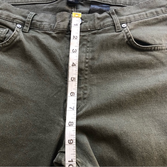H&M Super Skinny Fit Olive Green Jeans Denim Pants Women’s Size 32 Stretchy - Picture 10 of 16